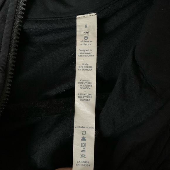 Lululemon ruched front zip up nylon jacket EUC - Picture 7 of 7